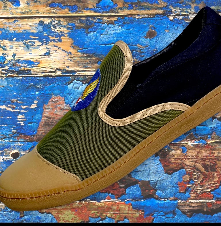 Tortola X Quarter416 army slip on sneaker shoes made in Spain Image 4
