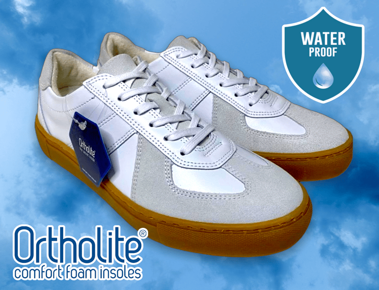 Six Feet waterproof white german trainer sneaker shoes Image 3