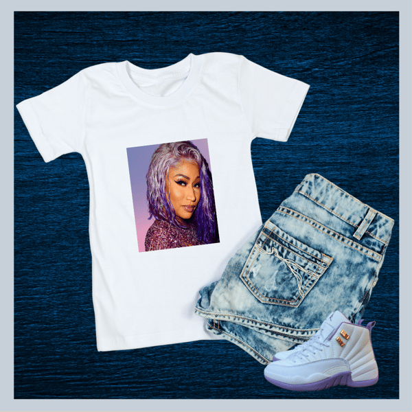 Image of "Nicki Minaj" White T-Shirt 