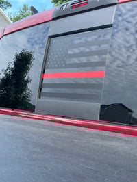 Image 2 of Sliding Window Blue/Red Line American Flag 2009-2024 RAM Trucks
