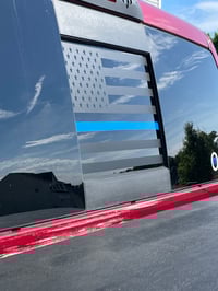 Image 3 of Sliding Window Blue/Red Line American Flag 2009-2024 RAM Trucks