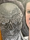 STRANGER THINGS ORIGINAL COFFIN PAINTING