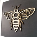 Framed Wooden Bee