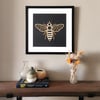 Framed Wooden Bee