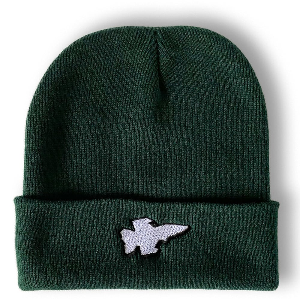 Image of 'Plane' Beanie (Forest Green)