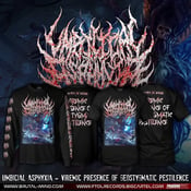 Image of Umbilical Asphyxia "ViremicPresenceofGeostygmaticPestilence" Short/Long Sleeves Shirt/Hat