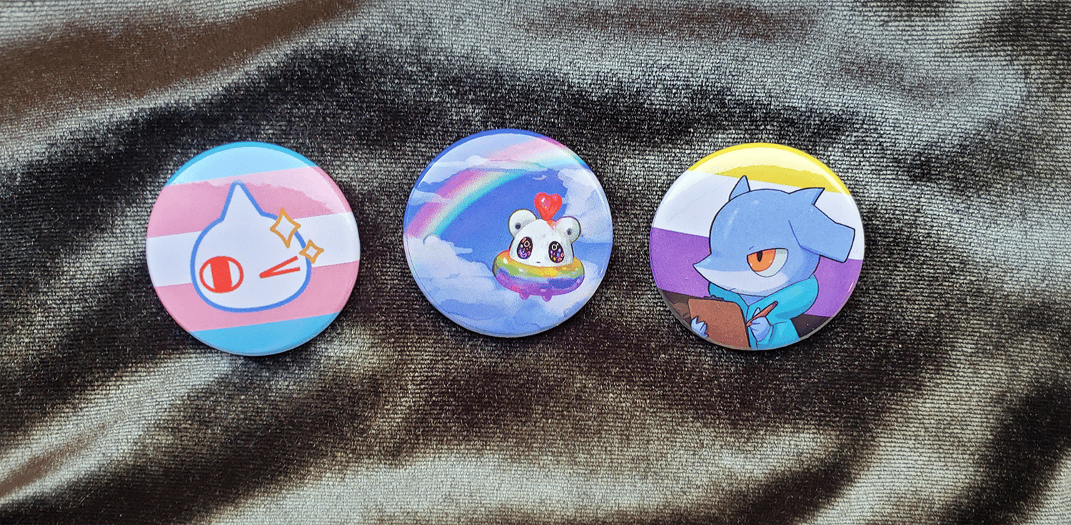 Image of Pride Button Set- Limited Edition!