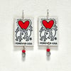 Keith Haring Love Stamp Earrings