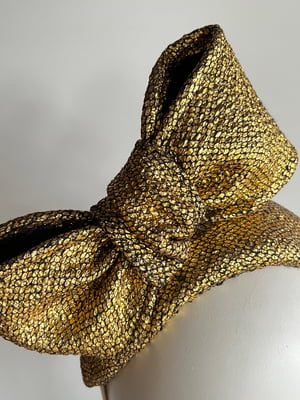 Image of Gold bandeau w gold bow SOLD