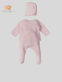 3 piece newborn knitted set 