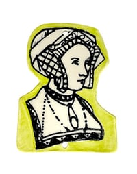 Portrait of a Woman on Porcelain Tile