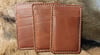 Chestnut Brown Leather Minimalist wallets.