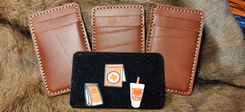 Chestnut Brown Leather Minimalist wallets.