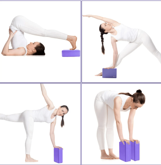 Sequence of yoga poses by the red brick wall Stock Photo | Adobe Stock