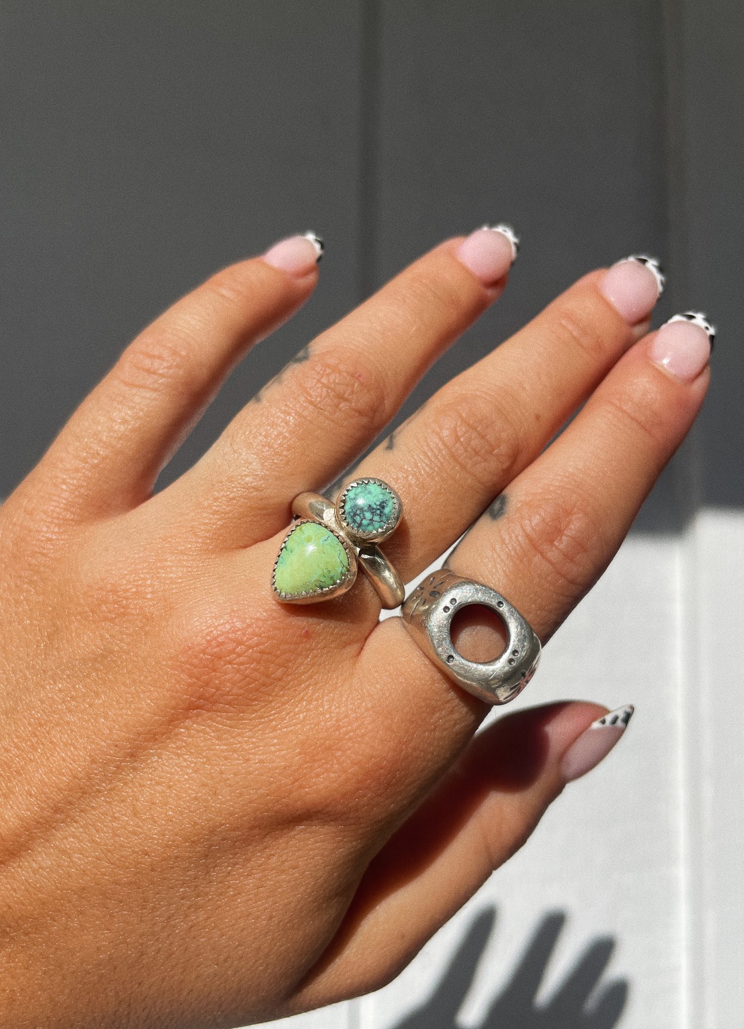 Image of Variscite & Turquoise Ring