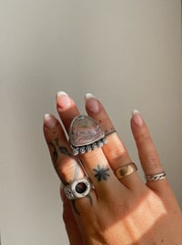 Image 1 of Laguna Lace Agate Flower Ring