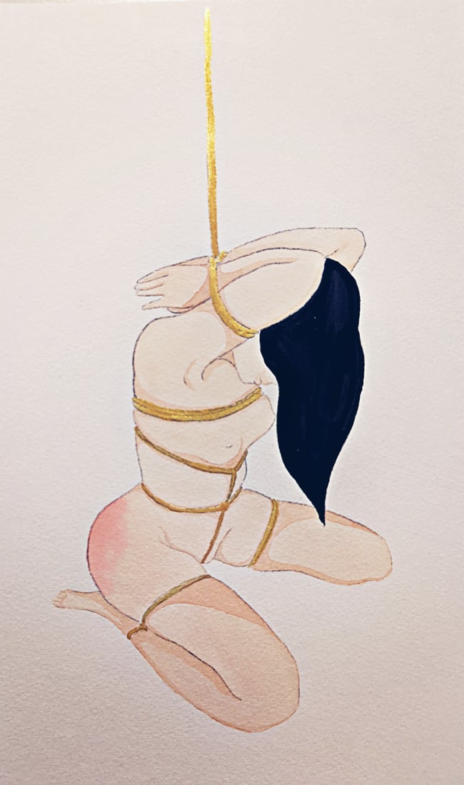 Caprice Shibari Watercolor 