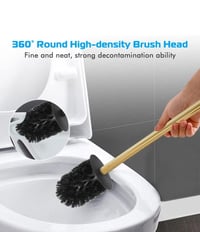 Image 3 of Gold Round Toilet Brush Holder 