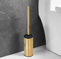Image 4 of Gold Round Toilet Brush Holder 