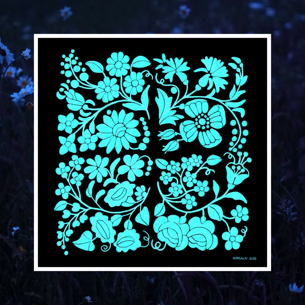 Special Edition Heritage Collection Hungarian Wildflower Motives Fine Art Print