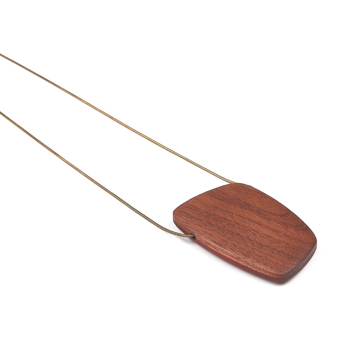 Image of Walnut & Coral Necklace