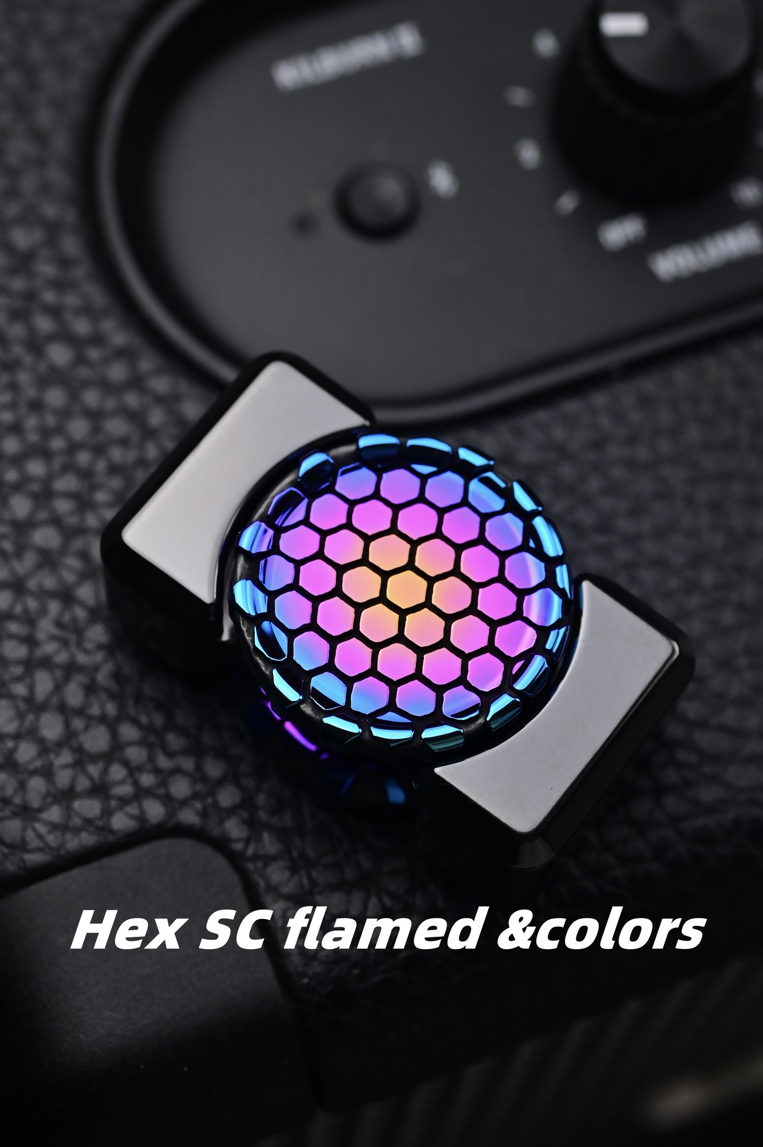 Image of Cupronickel SC and  round dots SC  Collision spinner button 24.5mm