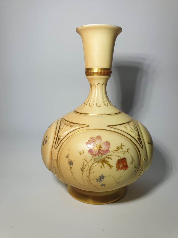 Image of Royal Worcester Panelled Vase