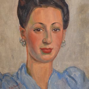 Image of 1947, Female Portrait Painting,  Rosette Idzkowski 