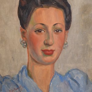 Image of 1947, Female Portrait Painting,  Rosette Idzkowski
