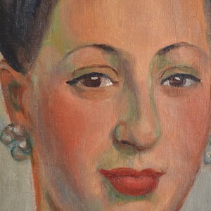 Image of 1947, Female Portrait Painting,  Rosette Idzkowski