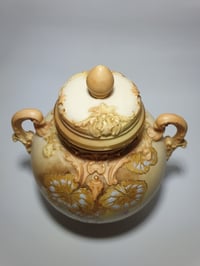 Image 3 of Royal Worcester Scroll Handled Vase & Cover