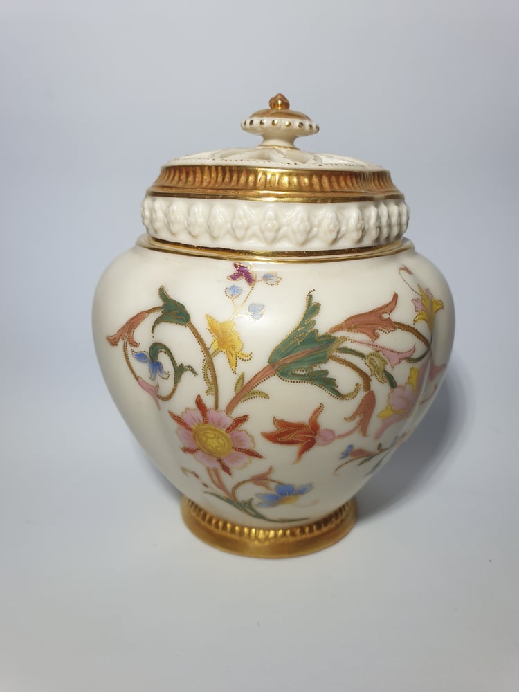 Image of Royal Worcester Randolph Rose Jar and Covers