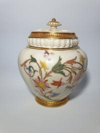 Image 1 of Royal Worcester Randolph Rose Jar and Covers