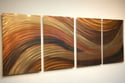 Abstract Metal Wall Art- Shallows Bronze -Contemporary Modern Decor