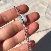Image 3 of DOUBLE OPAL NECKLACE