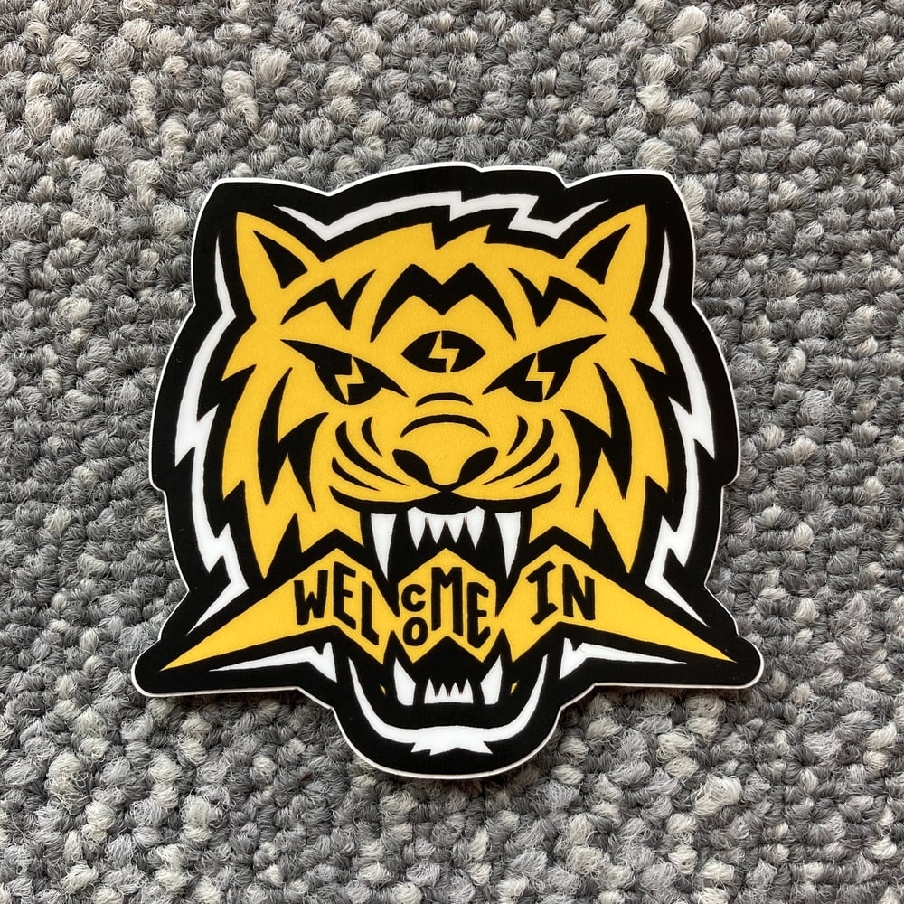Image of Welcome In Tiger Sticker