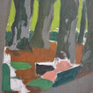 Image of Early 20thC, French, oil painting, 'Jardin de Paris'