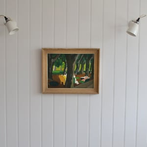 Image of Early 20thC, French, oil painting, 'Jardin de Paris'