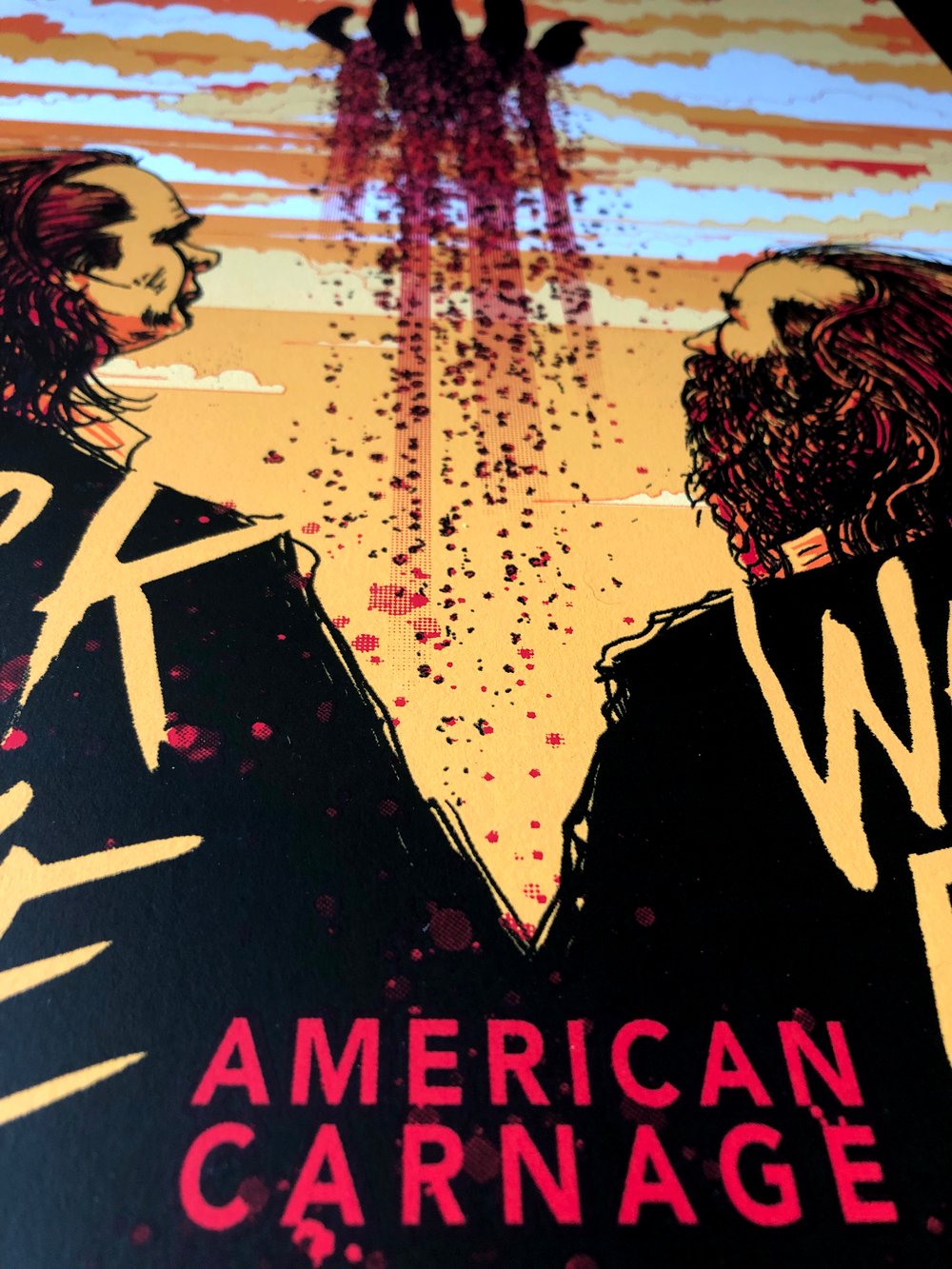 Nick Cave & Warren Ellis American Carnage VIp Tour posters