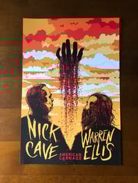 Image 1 of Nick Cave & Warren Ellis American Carnage VIp Tour posters