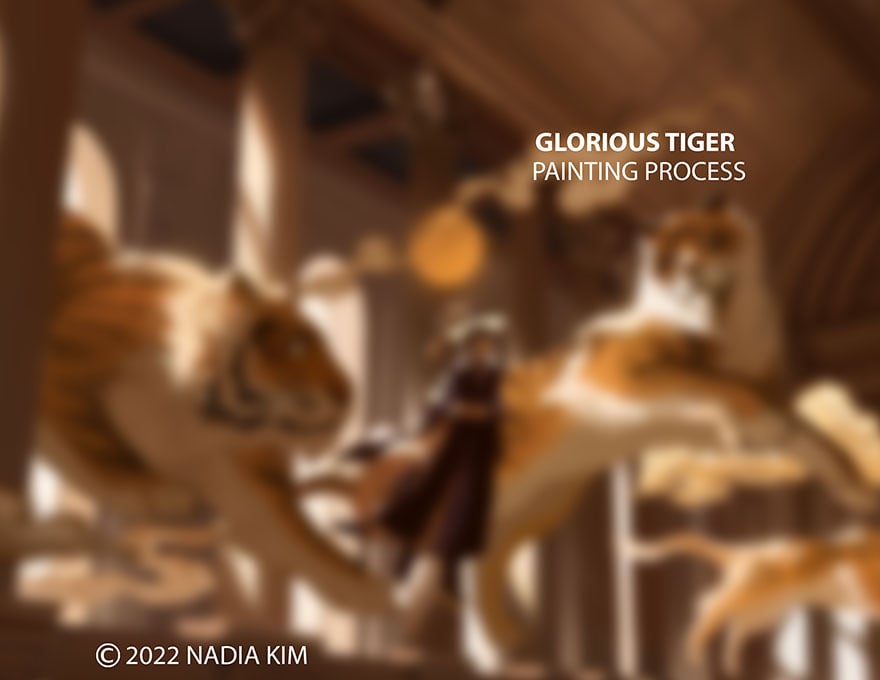 Image of Glorious Tiger Painting Process PDF