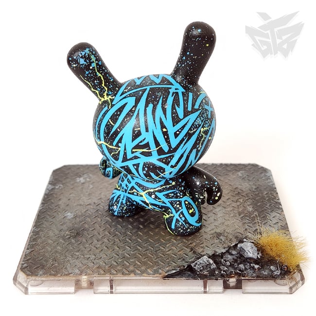 Kidrobot Dunny 3" Custom Intergalactic Urban Calligraphy - Gangtoyz®