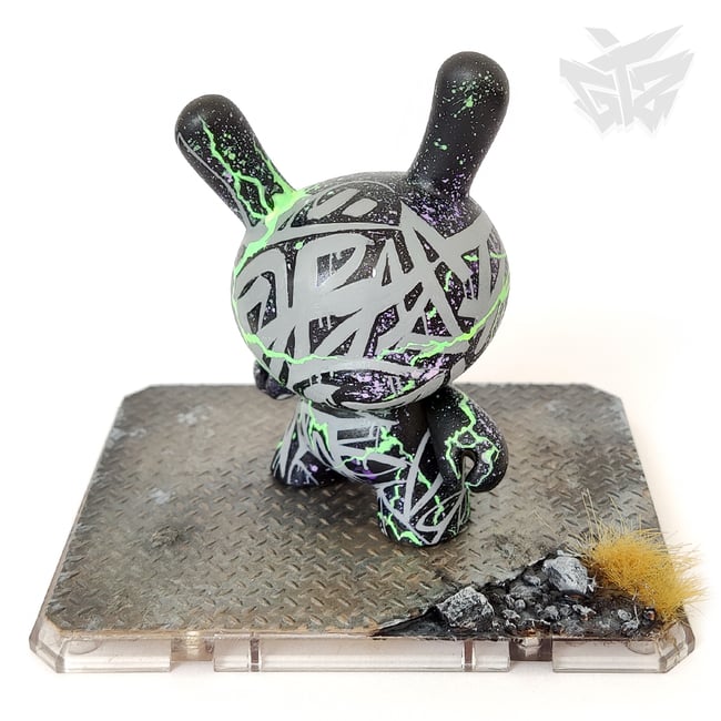 Kidrobot Dunny 3" Custom Extragalactic Urban Calligraphy - Gangtoyz®