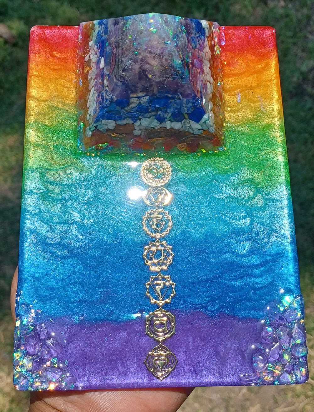 Image of "Golden Chakra" Affirmation/manifesting dry erase board 