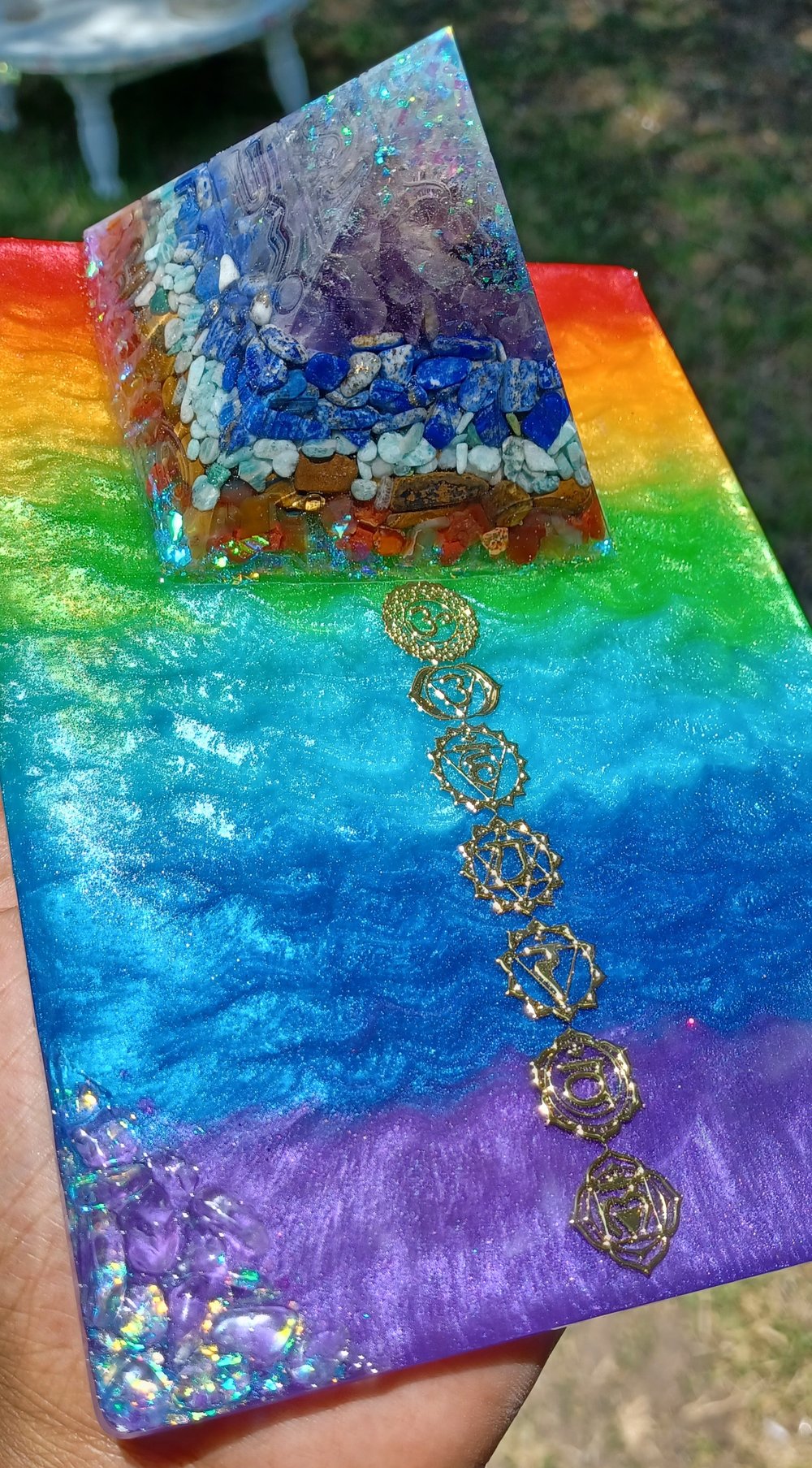 Image of "Golden Chakra" Affirmation/manifesting dry erase board 