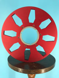 Image 1 of Burlington Recording 1/4" x 10. 5" RED Precision NAB Metal Reel in Red Box - 8 Spike Windows