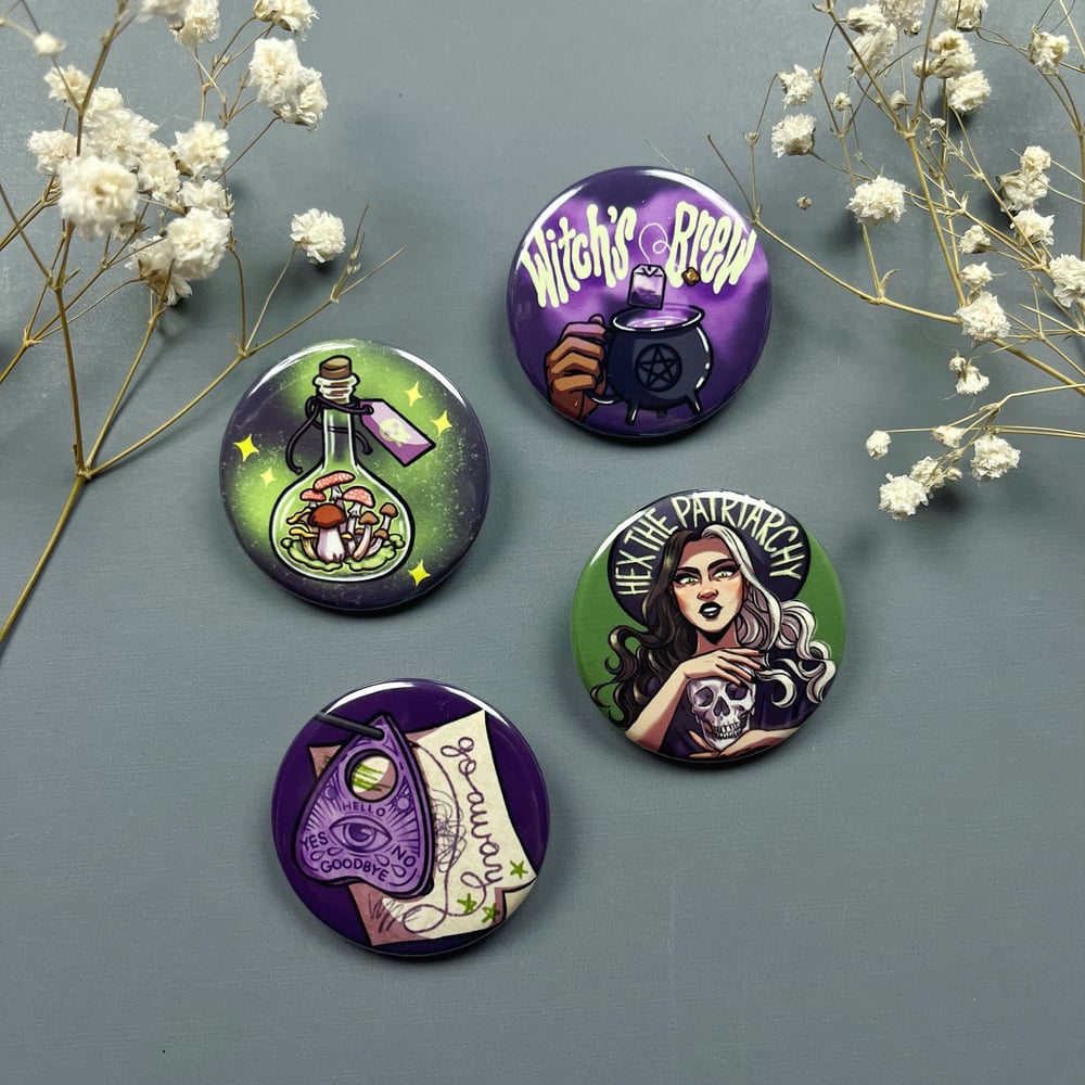 Witchy Button 4-Pack