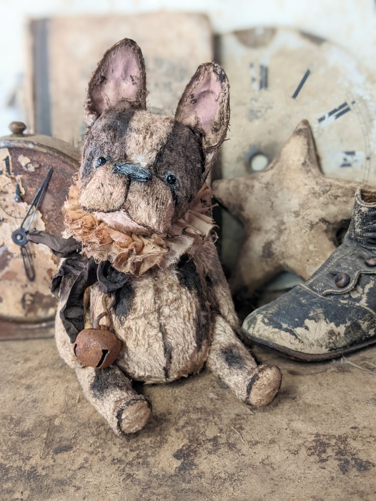 Image of French Bulldog ~ 8" size - Old Vintage Style Fat Brindle French Bulldog by  Whendi's Bears