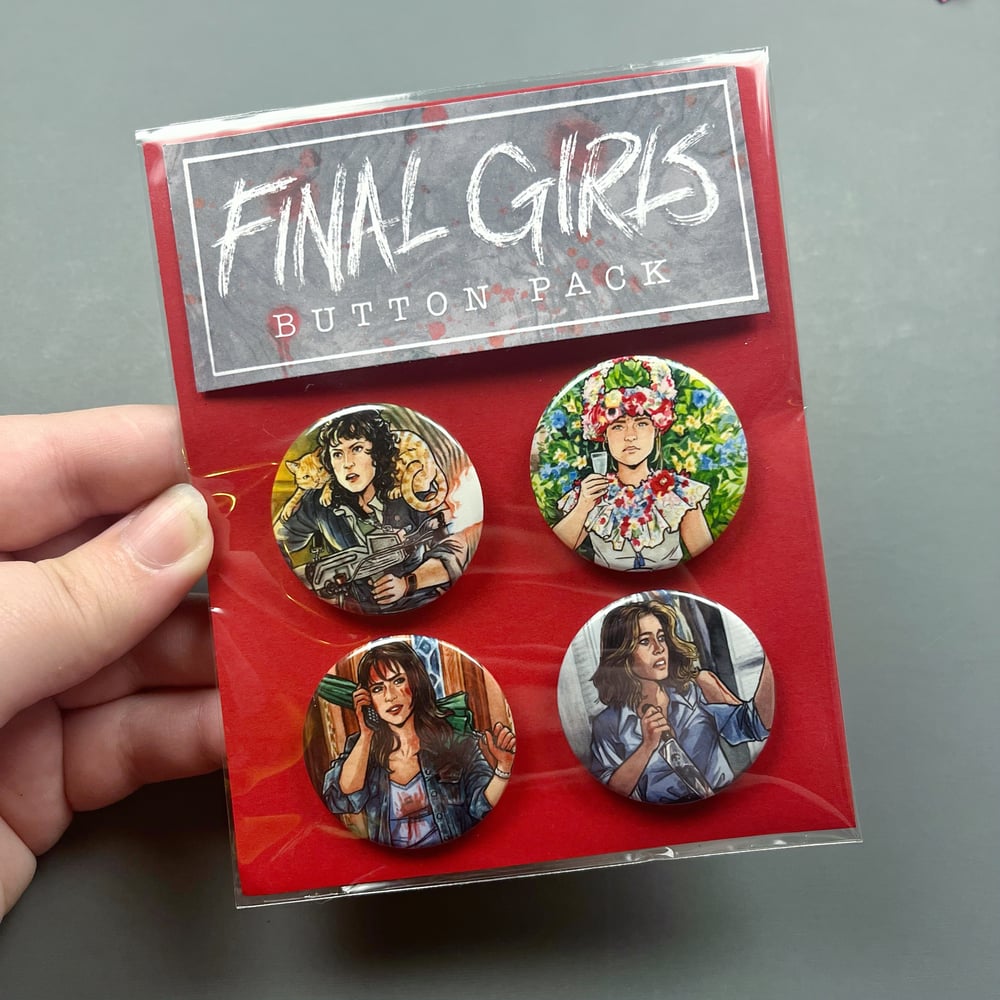 Final Girls Buttons/ Button 4-Pack