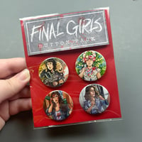 Image 3 of Final Girls Buttons/ Button 4-Pack